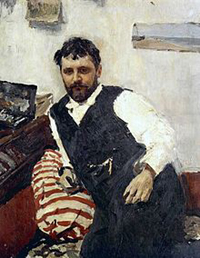 Portrait of Konstantin Korovin by Valentin Serov (1891)